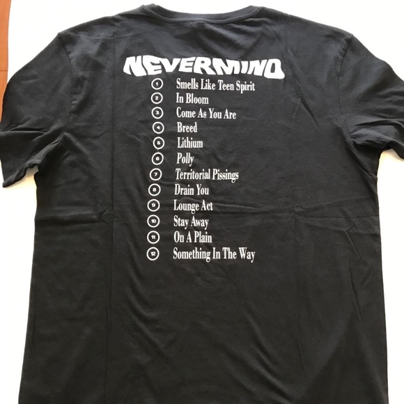 NIRVANA NEVERMIND 2-Sided H&M T-shirt XL - Picture 2 of 5